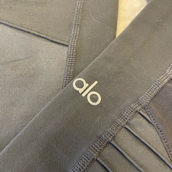 ALOY YOGA MOTO Leggings GRAY XS - Picture 5 of 6